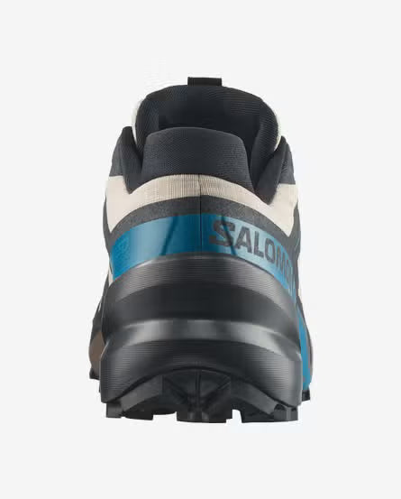 Salomon Speedcross 6 Mens Trail Running Shoes - Oxford Tan / Black / Mykonos Blue 454021