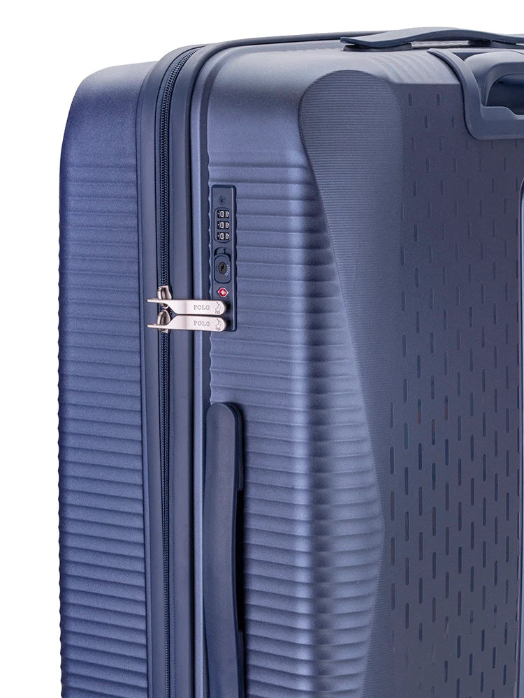 Polo Stellar 4 Wheel Trolley Case-Blue