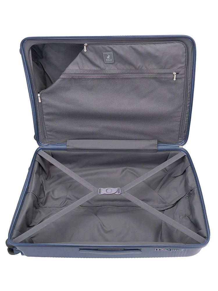 Polo Stellar 4 Wheel Trolley Case-Blue