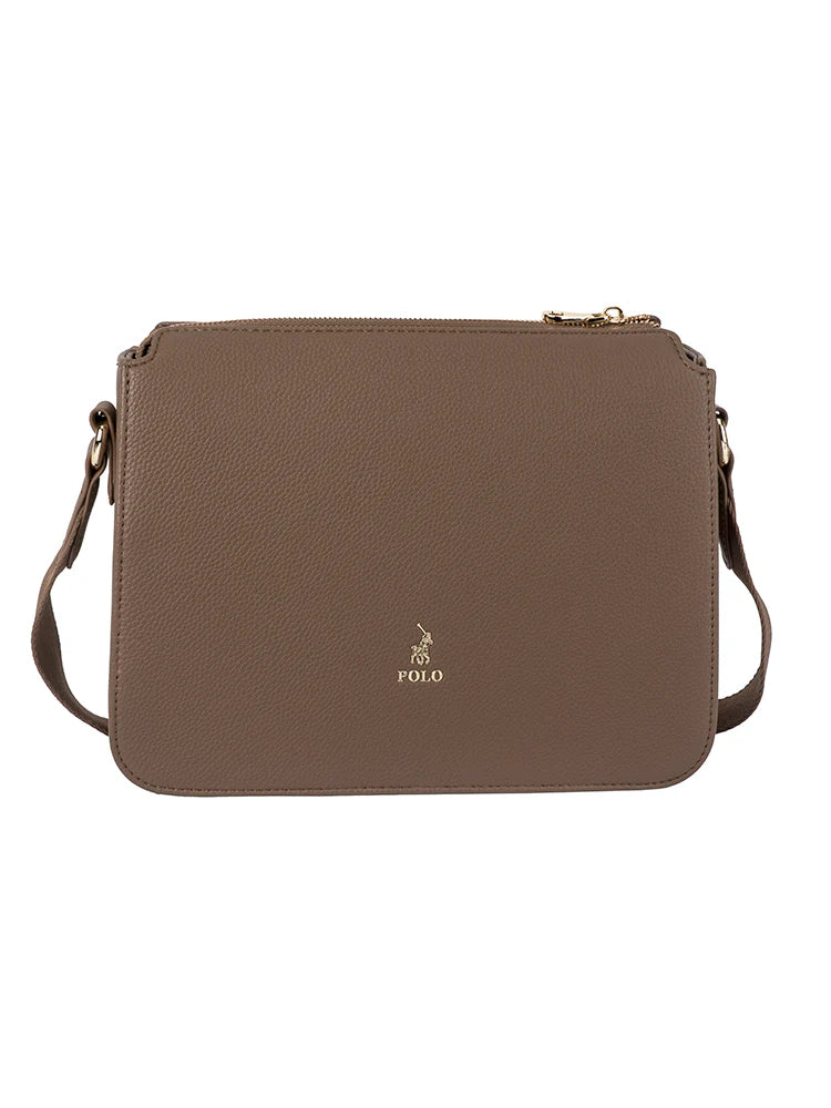 Polo Lyon Crossbody Bag-Taupe POS431222