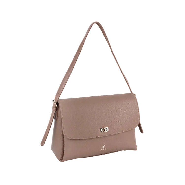 Polo Lyon Flapover Bag-Taupe POS431272