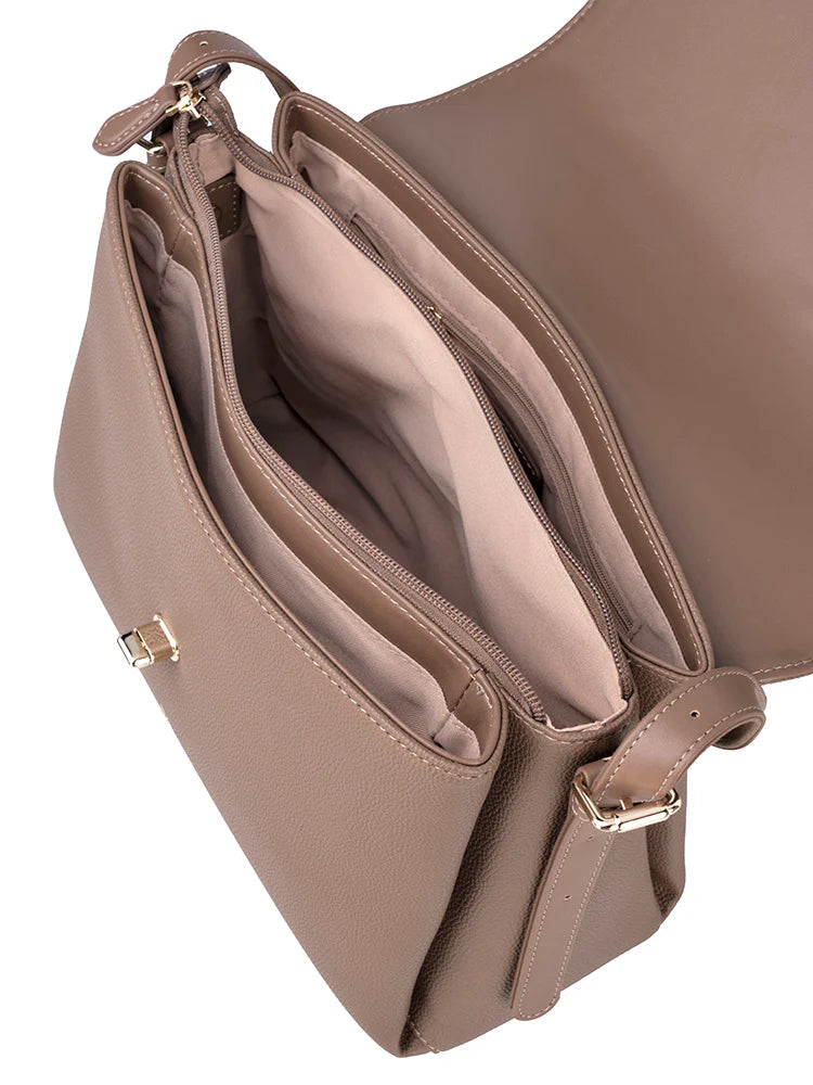 Polo Lyon Flapover Bag-Taupe POS431272