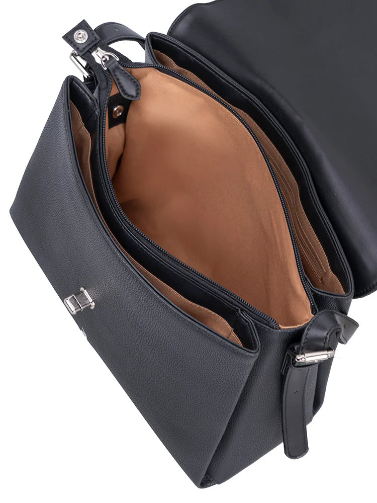 Polo Lyon Flapover Bag-Black POS431275