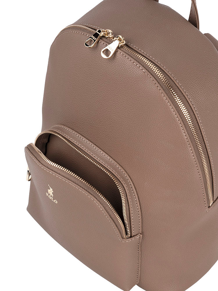 Polo Lyon Ladies Backpack-Taupe POS431485.