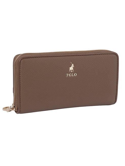 Polo Lyon Zip Around Purse-Taupe POS431462