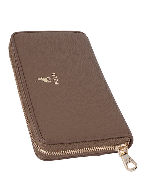 Polo Lyon Zip Around Purse-Taupe POS431462