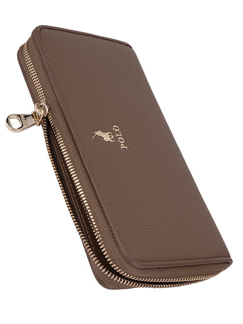 Polo Lyon Zip Around Purse-Taupe POS431462