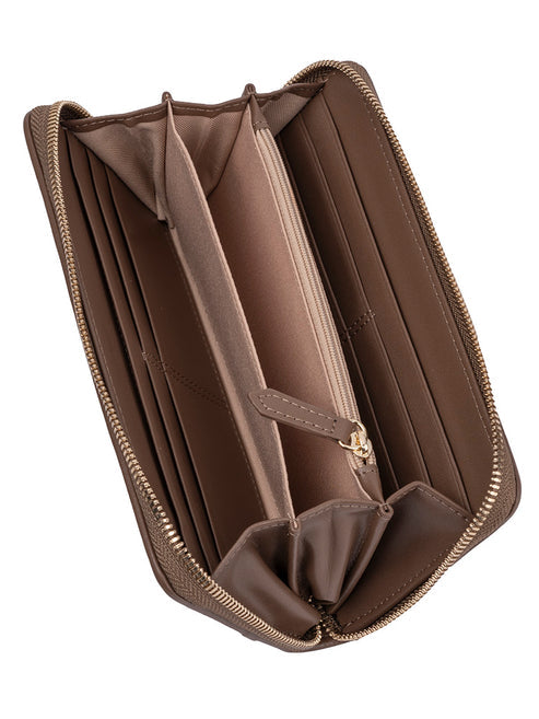 Polo Lyon Zip Around Purse-Taupe POS431462