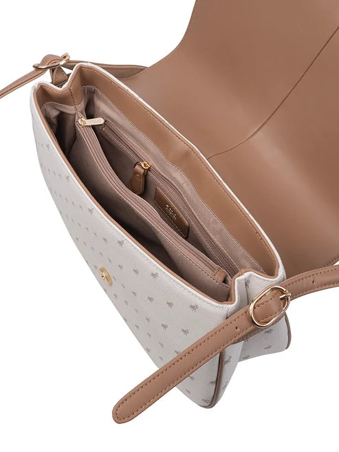 Polo Kensington Flapover Shoulder Bag-White POS535271.