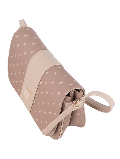 Polo Kensington Flapover Shoulder Bag-Brown POS535272