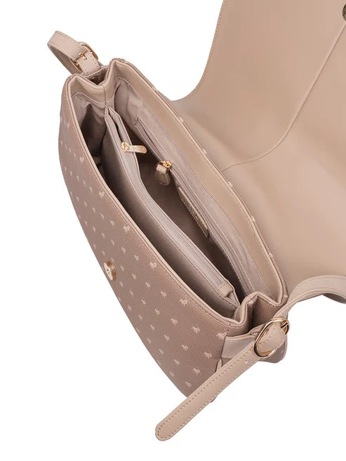 Polo Kensington Flapover Shoulder Bag-Brown POS535272