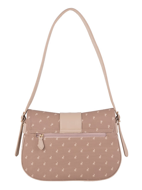 Polo Kensington Flapover Shoulder Bag-Brown POS535272