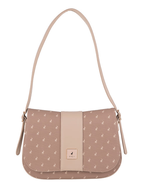 Polo Kensington Flapover Shoulder Bag-Brown POS535272