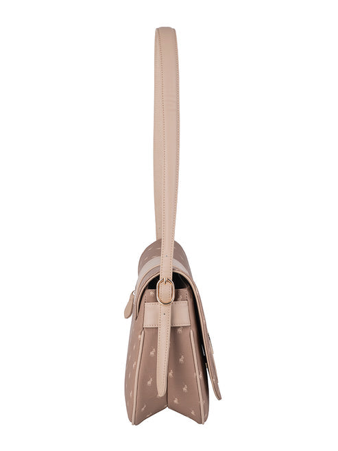 Polo Kensington Flapover Shoulder Bag-Brown POS535272
