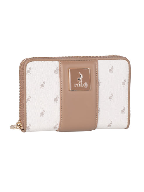 Polo Kensington Medium Zip Around Purse-White POS535441.