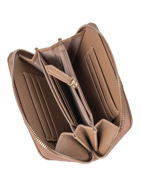Polo Kensington Medium Zip Around Purse-Brown POS535442