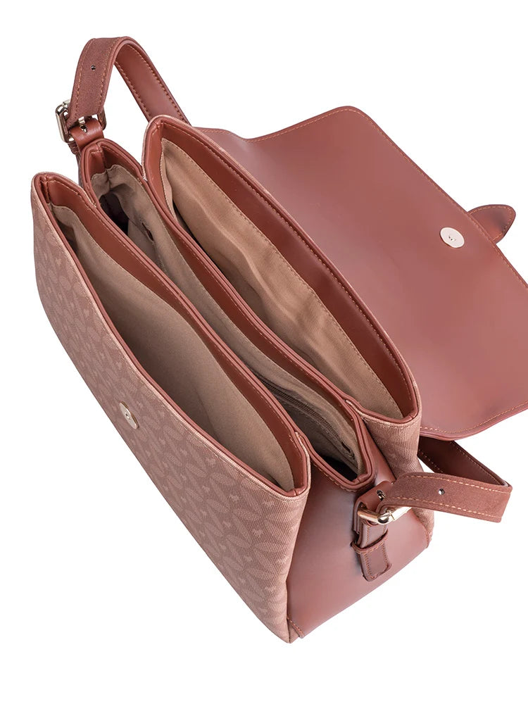 Polo Medina Shoulder Flapover Bag-Chestnut POS536271.