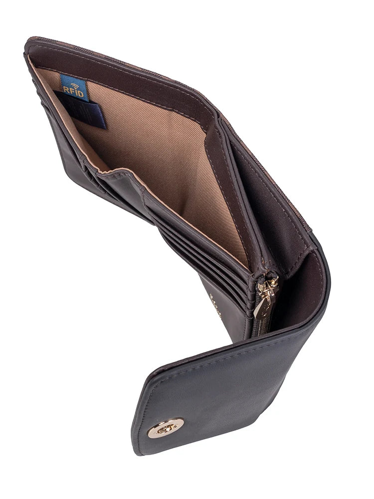 Polo Medina Medium Trifold Purse-Espresso POS536312