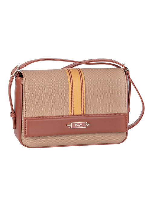 Polo Riviera Flapover Bag-Tan POS537262
