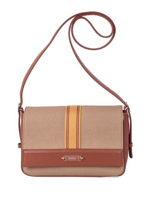 Polo Riviera Flapover Bag-Tan POS537262