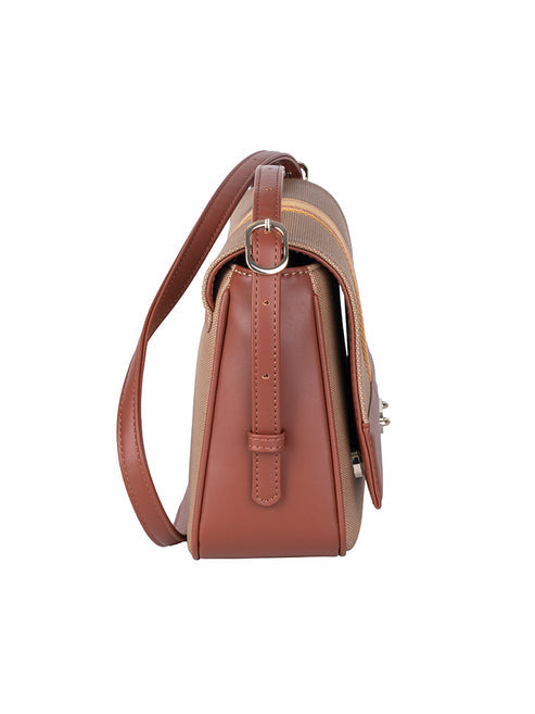 Polo Riviera Flapover Bag-Tan POS537262