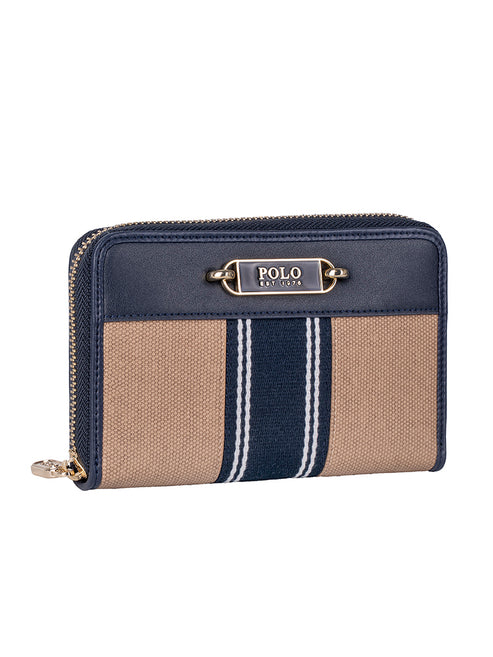 Polo Riviera Medium Zip Around Purse-Navy POS537446.