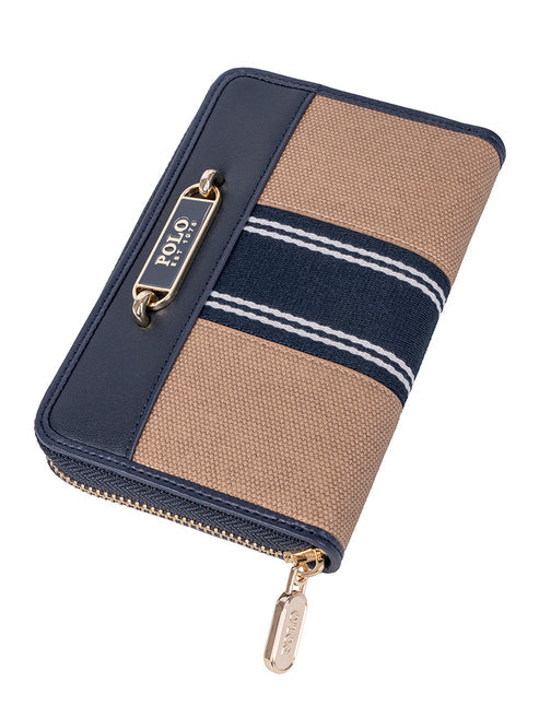 Polo Riviera Medium Zip Around Purse-Navy POS537446.