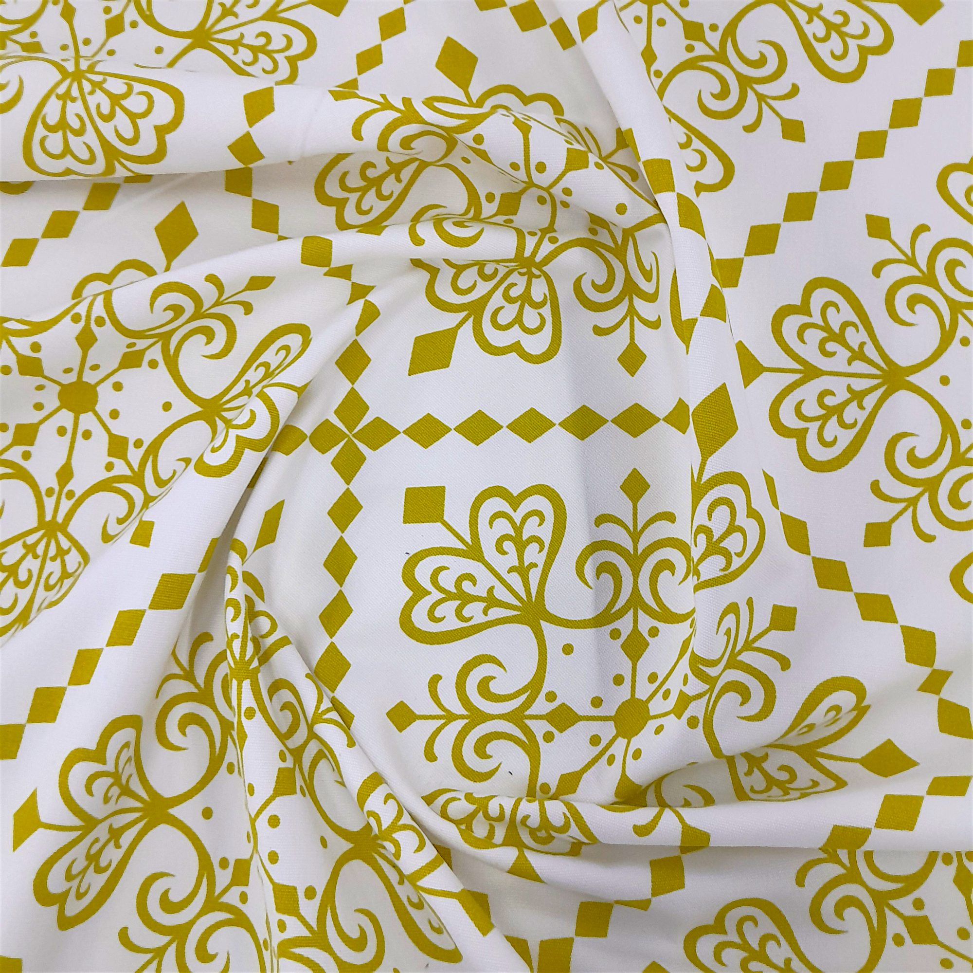 Printed Cotton Fabric Tile Positive 140 cm