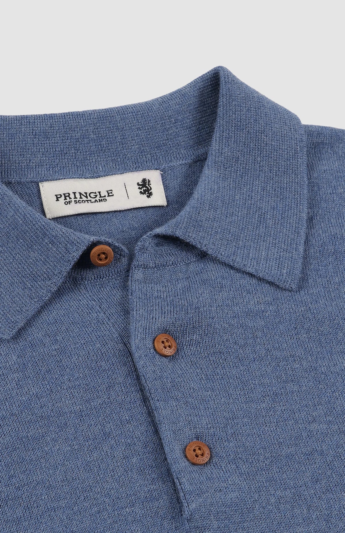 Pringle Jersey Gary Long Sleeve Merino Golfer Blue MKNI1010 PR110399.