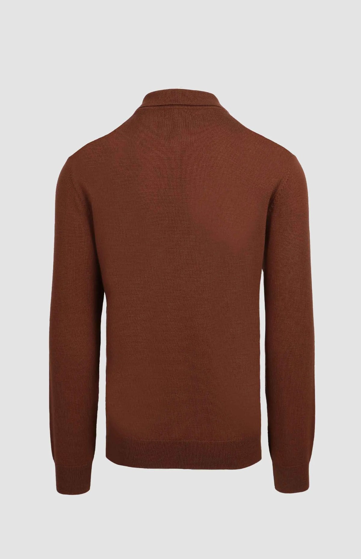 Pringle Jersey Gary Long Sleeve Merino Golfer Rust MKNI1010 PR110399.