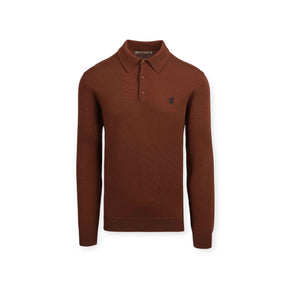 Pringle Gary Merino Knitwear Golfer Rust