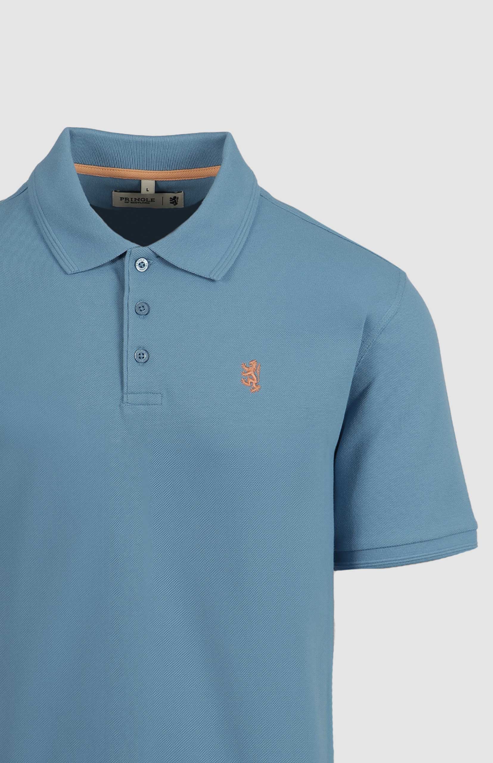 Pringle Austyn Pique Golfer Mid Blue (8029291118681)