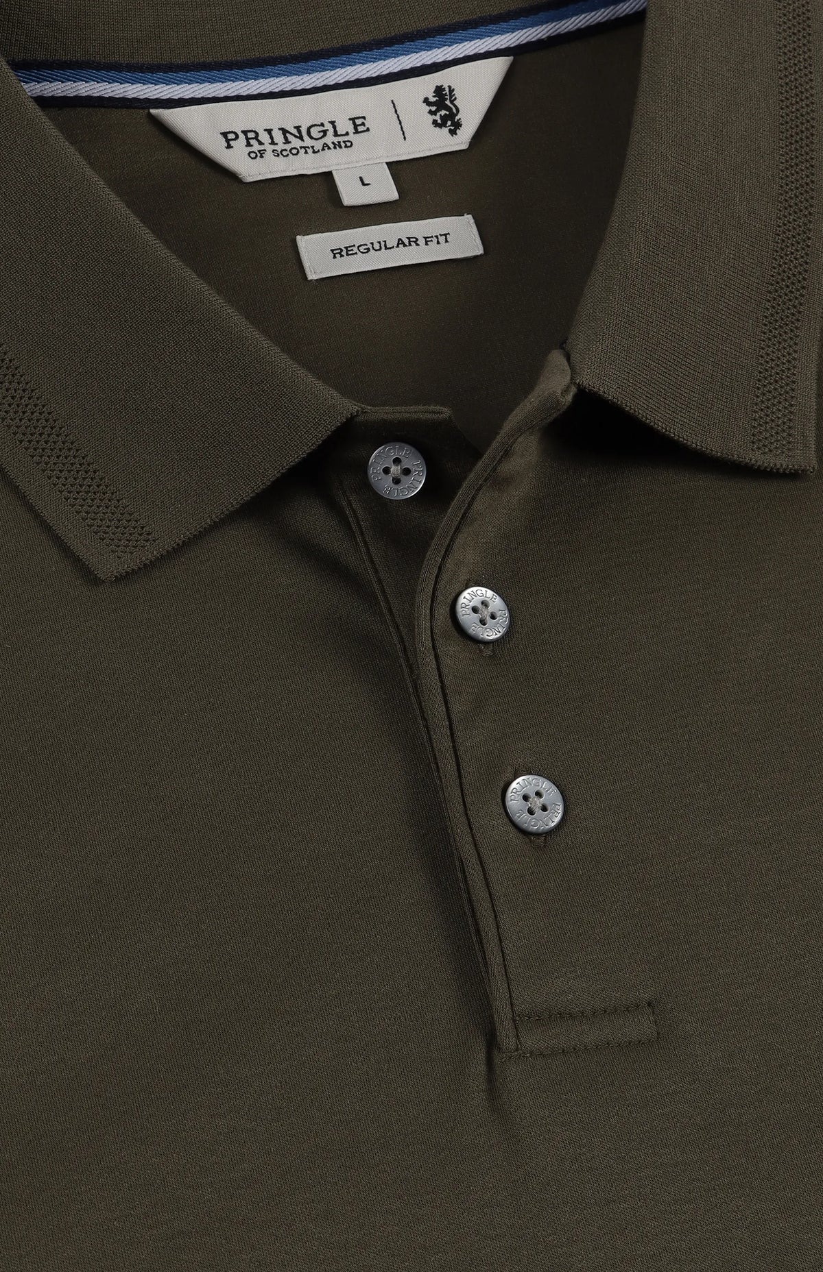 Pringle Donald Long Sleeve Golfer Olive MTOP1725 PR111559.