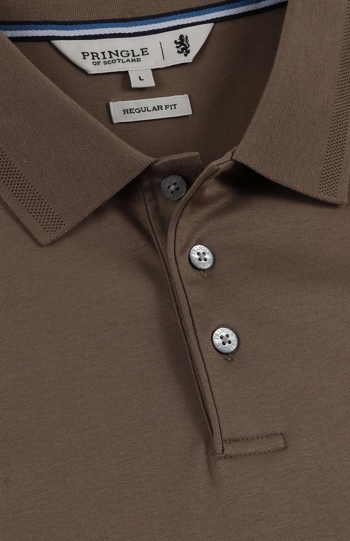 Pringle Donald Long Sleeve Golfer Taupe MTOP1725 PR111559.