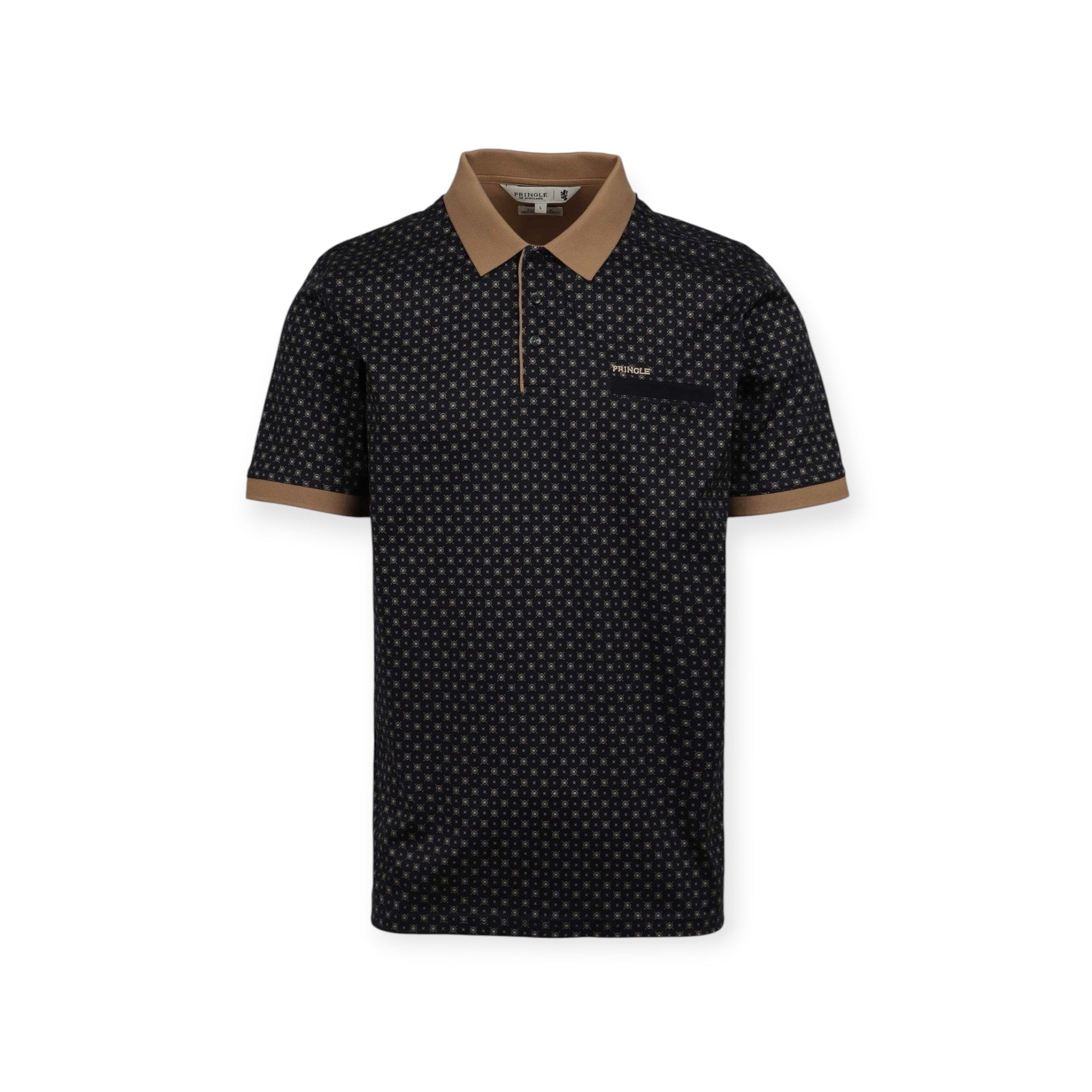 Pringle Men's Thomas Mercerised Golfer Navy