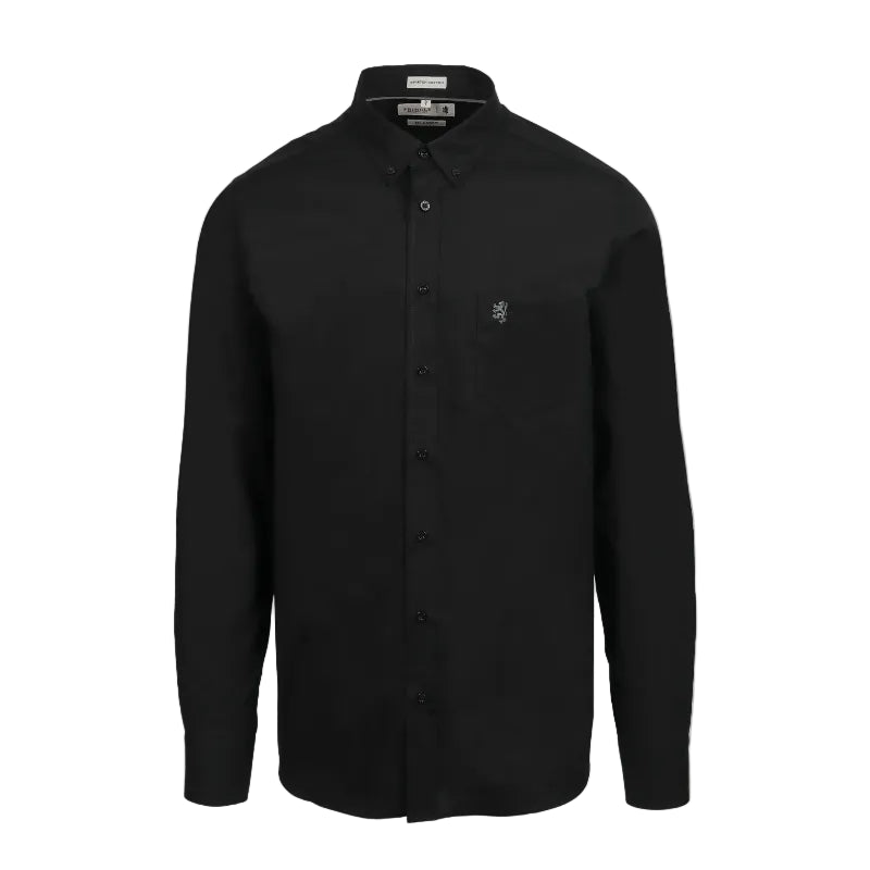 Pringle Jacob Long Sleeve Classic Shirt Black  MSLS1750T PR111778.