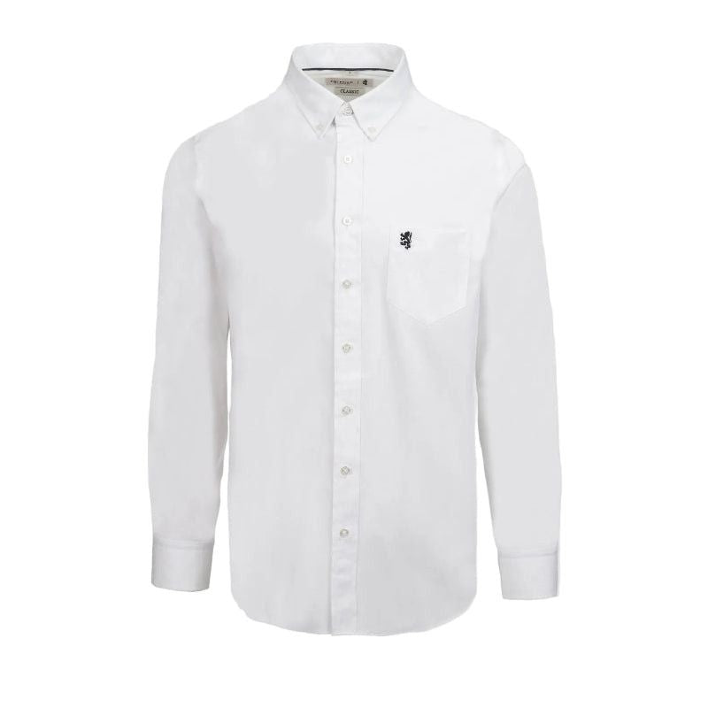 Pringle Jacob Long Sleeve Classic Shirt White MSLS1750T PR111778.