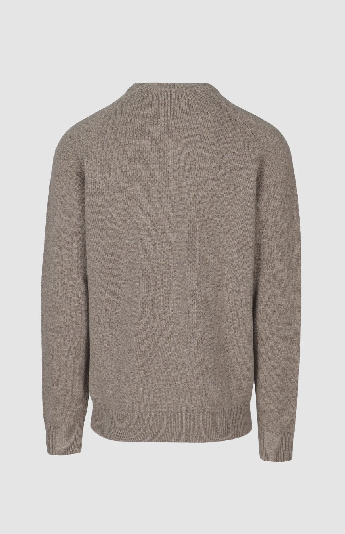 Pringle Johnson Long Sleeve Lambswool Crew Sweater-Taupe
