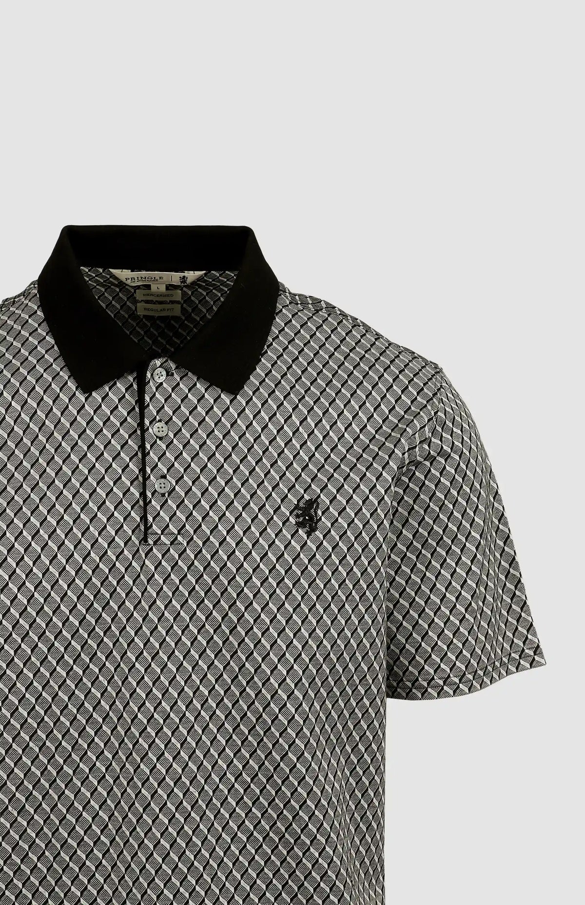 Pringle Spencer Mercerised Jacquard Golfer (8029293740121)
