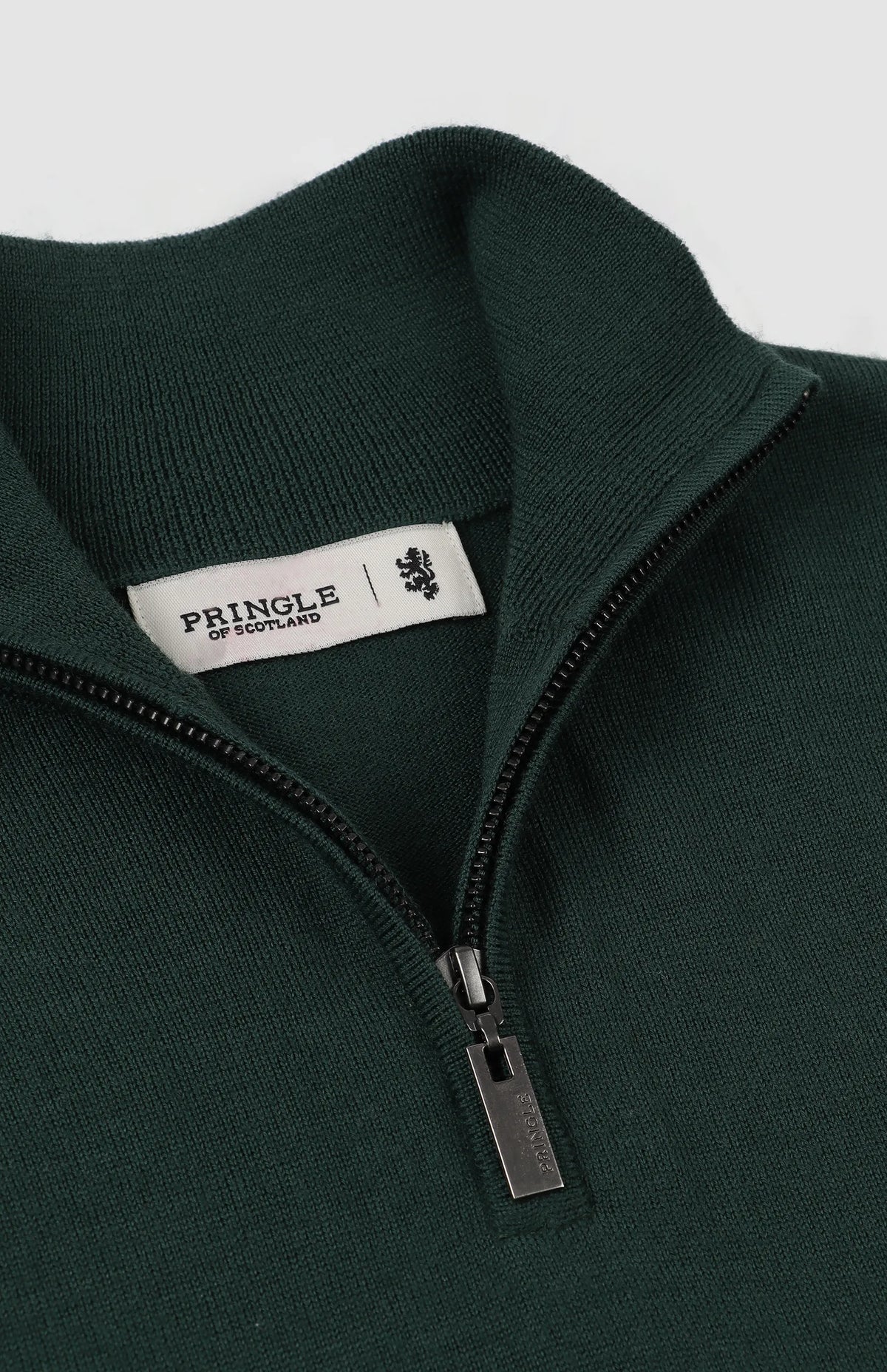 Pringle Jersey Ernie 1/4-Zip Merino Knitwear Green MKNI1805 PR112054.