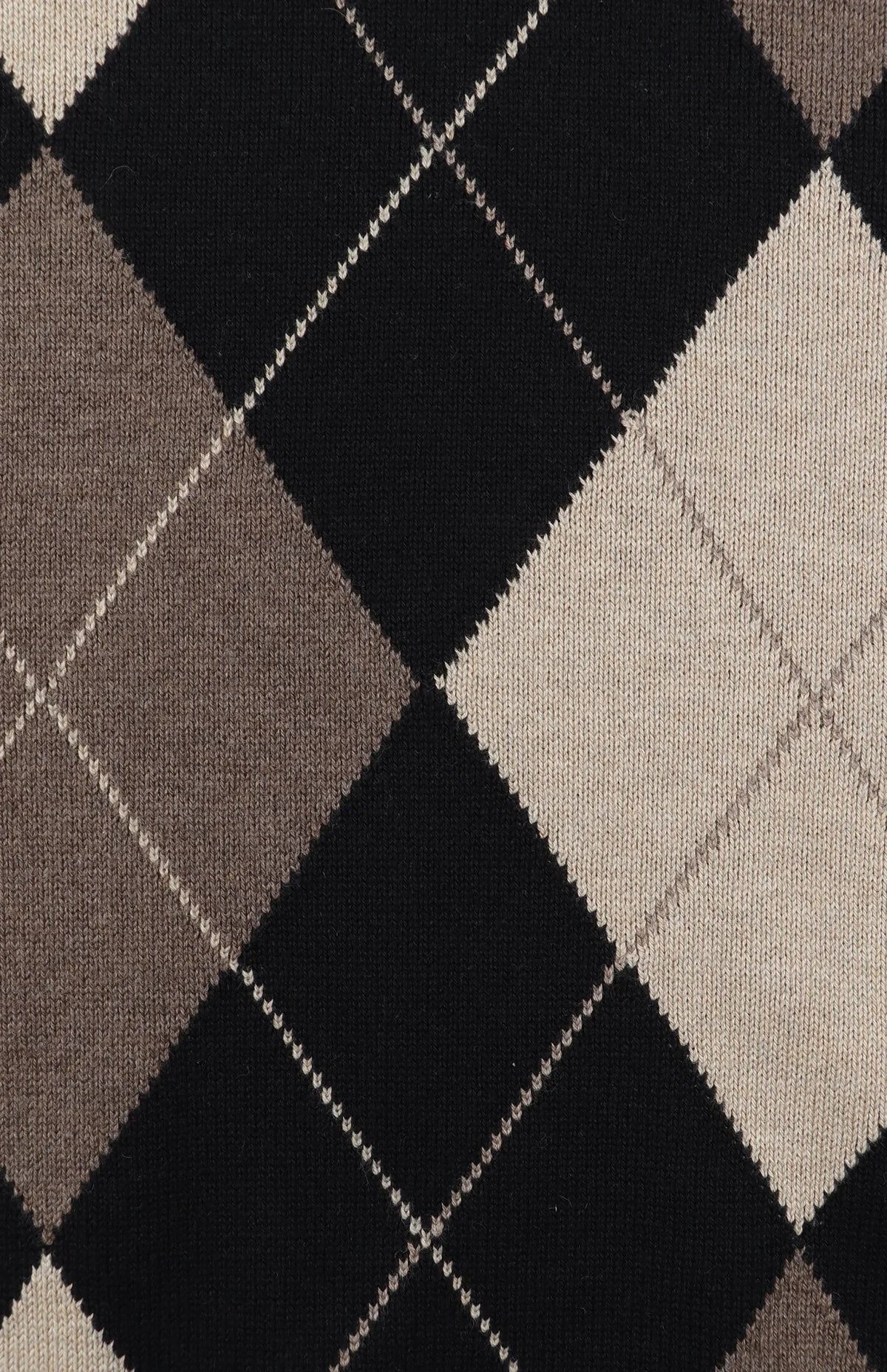 Pringle Paul Argyle Crew Knit-Black