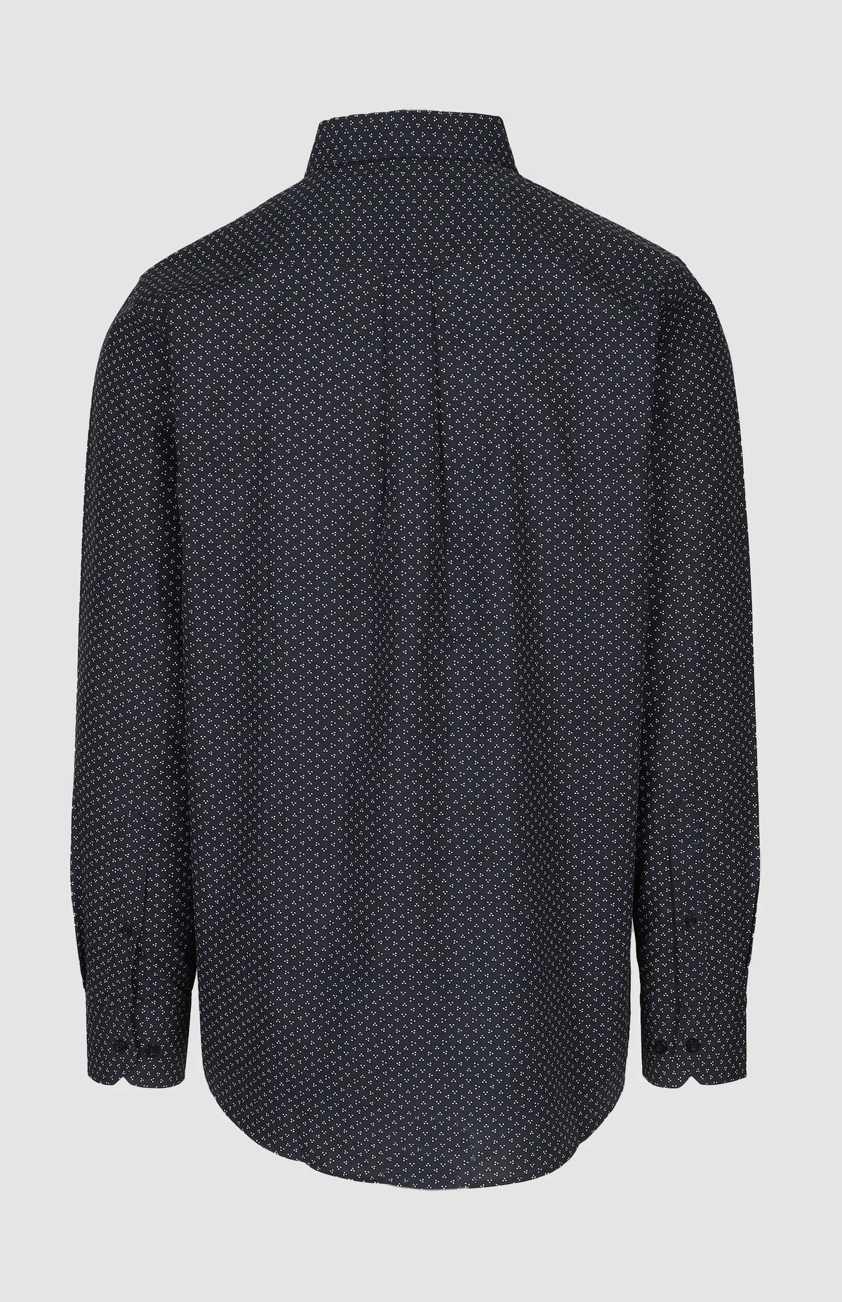 Pringle Men's Long Sleeve Classic Shirt Navy Randy Printed MSLS1902 PR112120.