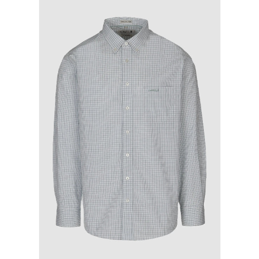 Pringle Malcolm Check Long Sleeve Classic Shirt Green MSLS1975 PR112130.
