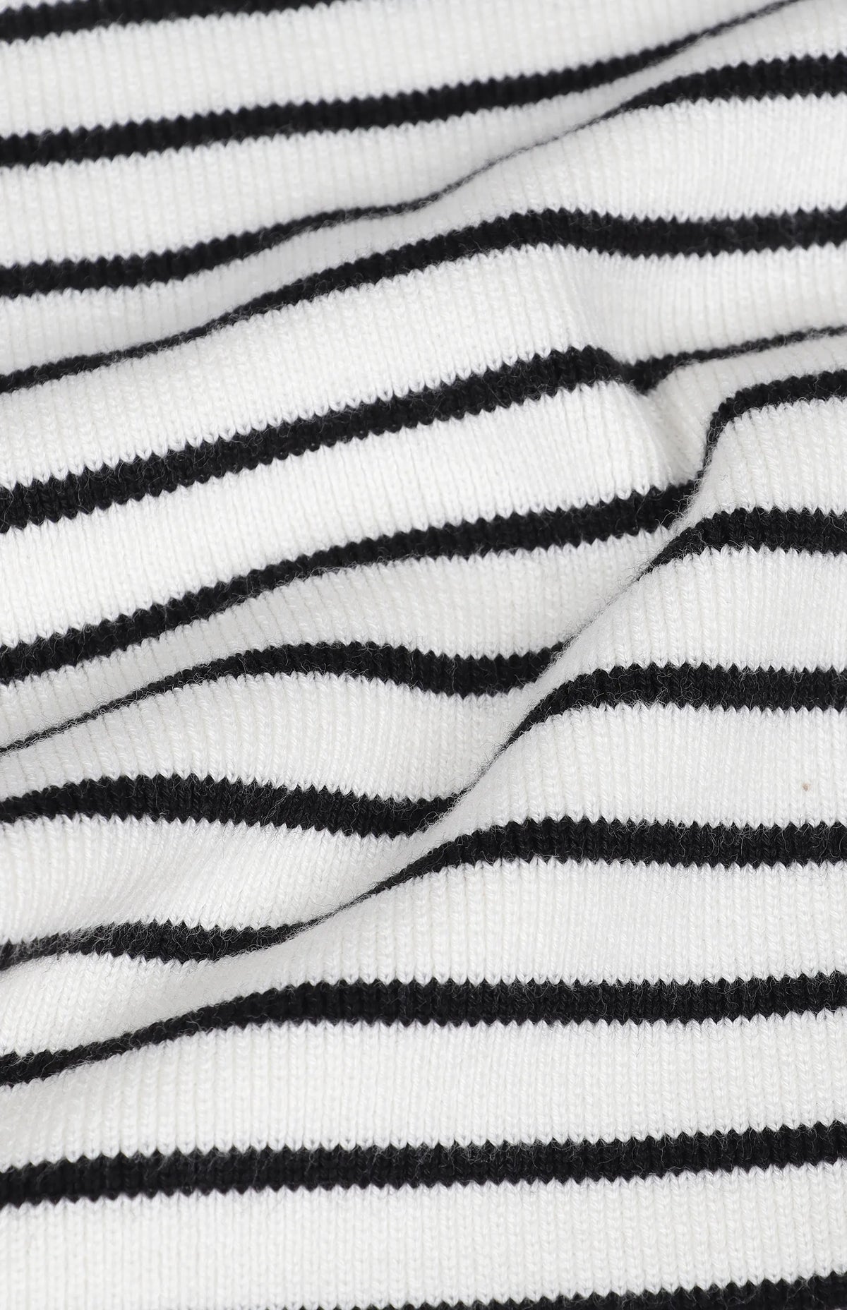 Pringle Maeve Rib Knit Stripe Golfer PR112158-MILK