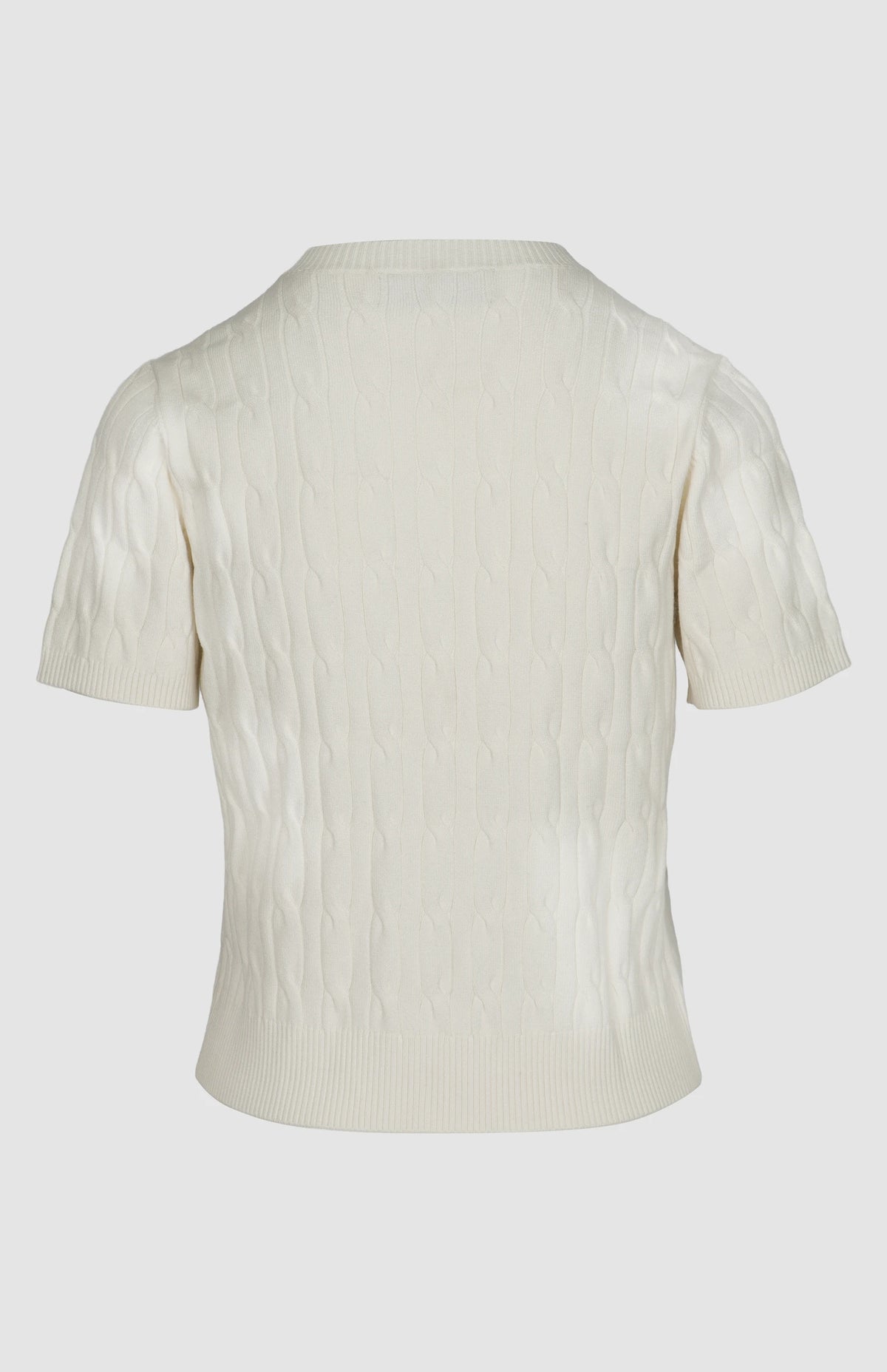 Pringle Sarah Cable Knit Top PR112160-MILK