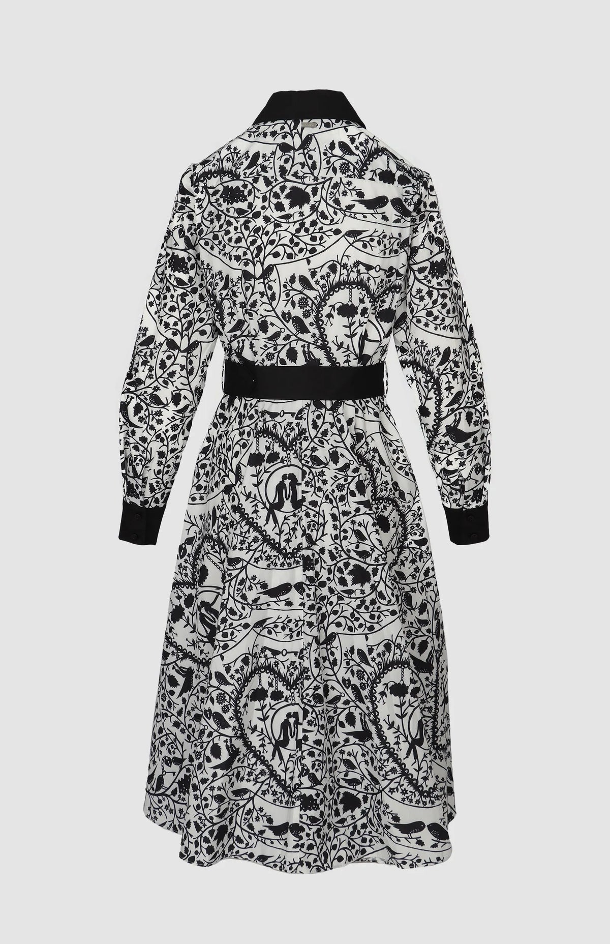 Pringle Natalie Printed Shirt Dress -Black/White PR112183-BLAC