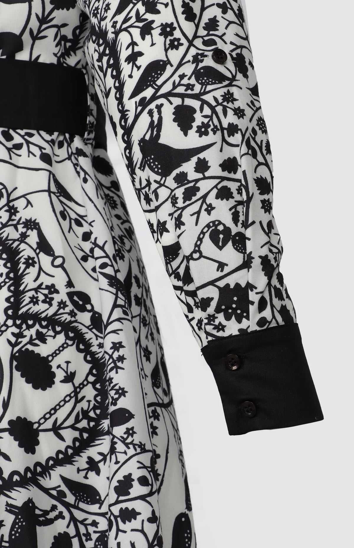 Pringle Natalie Printed Shirt Dress -Black/White PR112183-BLAC