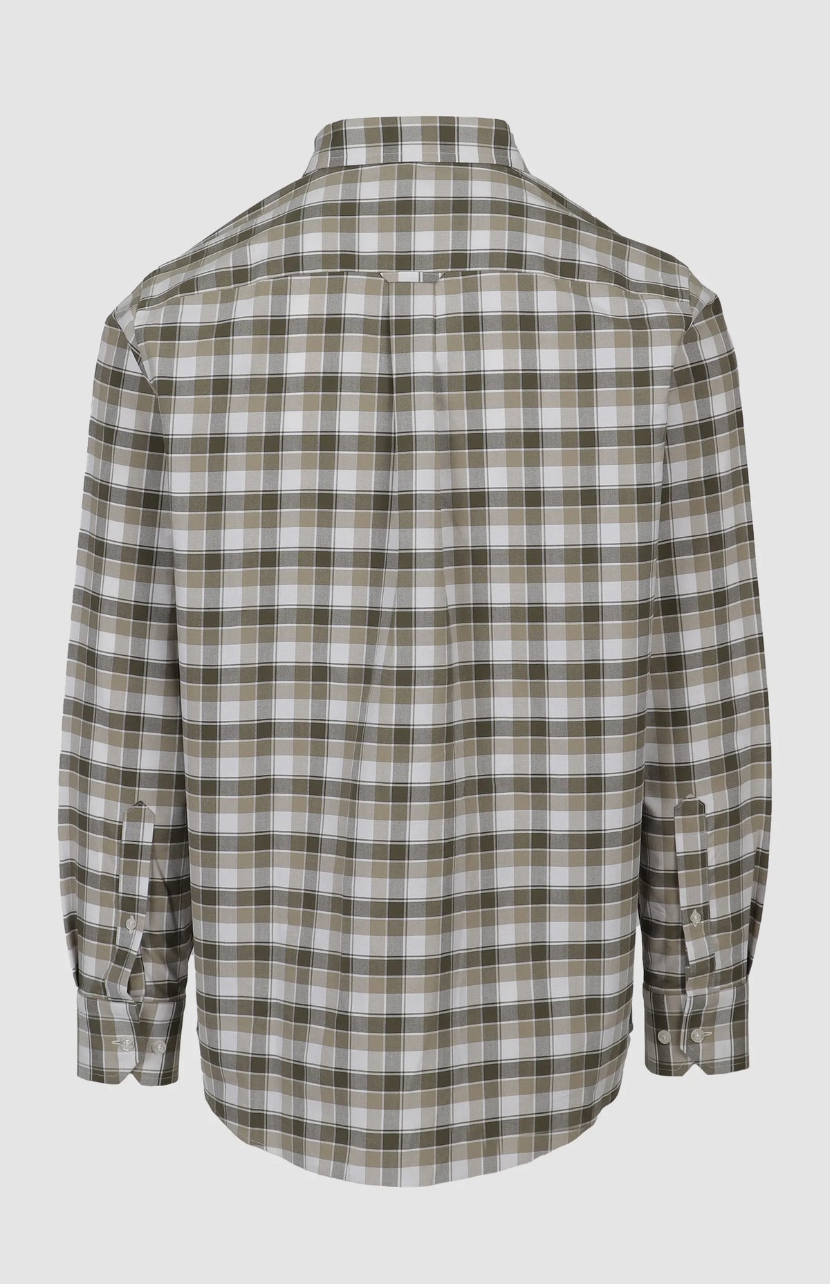 Pringle Lucas Oxford Check Long Sleeve Classic Shirt Olive MSLS1984 PR112205.