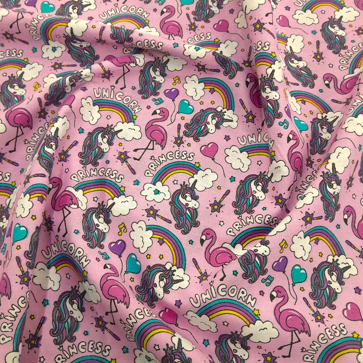 100% Printed Cotton Sheeting Fabric Princess 240 cm (8043785191513)