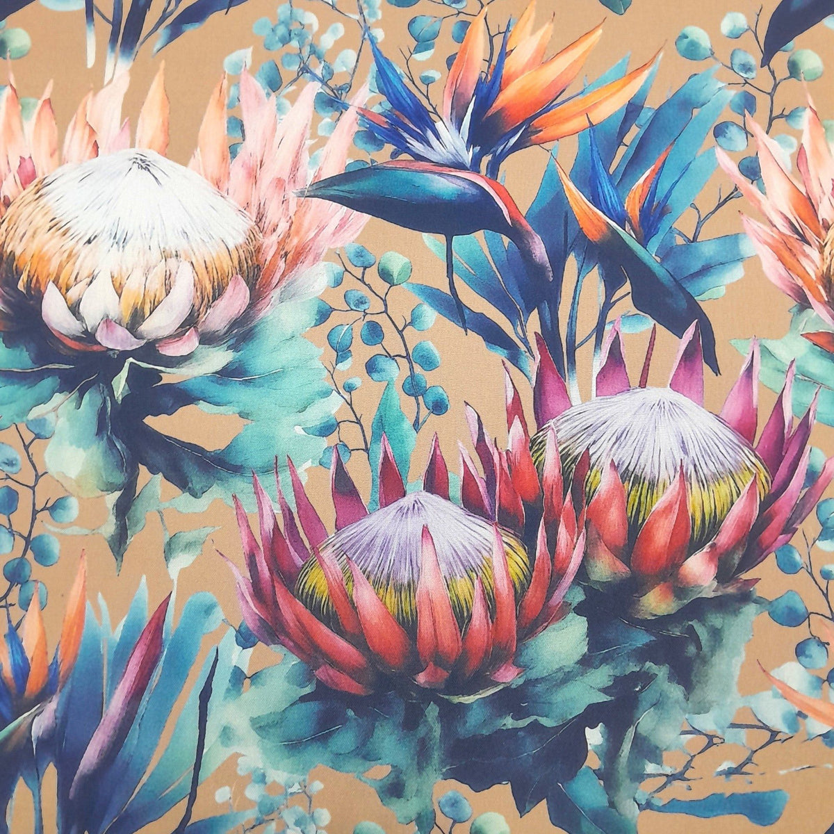 Printed Mini Matt Protea D6 140 cm.